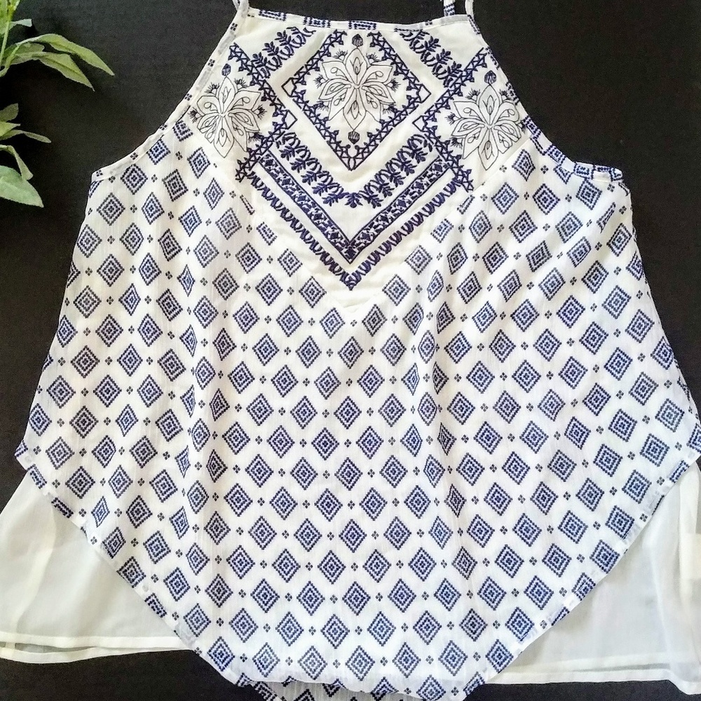 About a Girl strappy,handkerchief top,XS